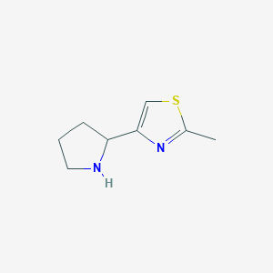 2-Methyl-4-(pyrrolidin-2-yl)-1,3-thiazoleͼƬ