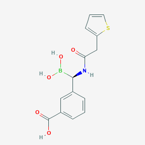 3-{(R)-(Dihydroxyboryl)[(2-thienylacetyl)amino]methyl}benzoic acidͼƬ