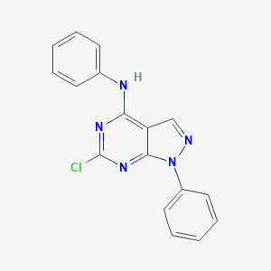 6-Chloro-N,1-diphenyl-1H-pyrazolo[3,4-d]pyrimidin-4-amineͼƬ