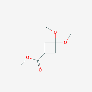 Methyl3,3-dimethoxycyclobutane-1-carboxylateͼƬ