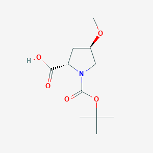 (2S,4R)-1-[(tert-butoxy)carbonyl]-4-methoxypyrrolidine-2-carboxylicacid图片