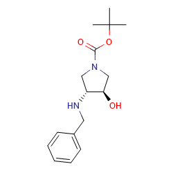 Tert-butyl(3R,4R)-3-(benzylamino)-4-hydroxypyrrolidine-1-carboxylateͼƬ