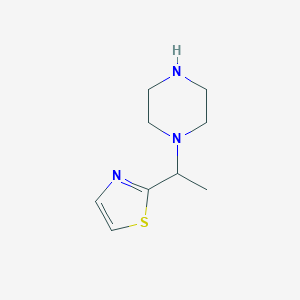 1-[1-(1,3-Thiazol-2-yl)ethyl]piperazineͼƬ