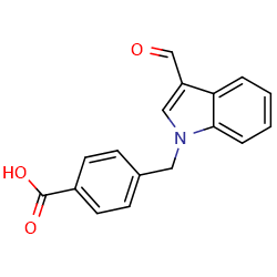 4-[(3-formyl-1H-indol-1-yl)methyl]benzoicacidͼƬ