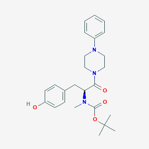 1-[(S)-N-tert-Boc-N-methyltyrosyl]-4-phenylpiperazineͼƬ