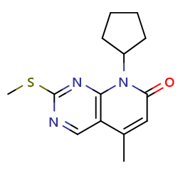 8-cyclopentyl-5-methyl-2-(methylsulfanyl)-7H,8H-pyrido[2,3-d]pyrimidin-7-oneͼƬ