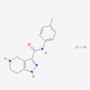 N-(4-Methylphenyl)-4,5,6,7-tetrahydro-1H-pyrazolo-[4,3-c]pyridine-3-carboxamide hydrochlorideͼƬ