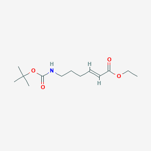 (2E)-6-[[(1,1-Dimethylethoxy)carbonyl]amino]-2-hexenoic Acid Ethyl EsterͼƬ