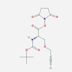 L-Serine,N-[(1,1-dimethylethoxy)carbonyl]-O-2-propyn-1-yl-,2,5-dioxo-1-pyrrolidinyl esterͼƬ