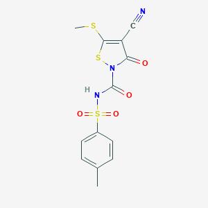 N-{[4-Cyano-5-(methylsulfanyl)-3-oxo-2(3H)-isothiazolyl]carbonyl}-4-methylbenzenesulfonamideͼƬ