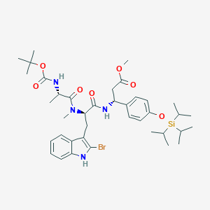 (3R)-N-[(1,1-Dimethylethoxy)carbonyl]-L-alanyl-2-bromo-N-methyl-D-tryptophyl-3-[4-[[tris(1-methylethyl)silyl]oxy]phenyl]--alanine Methyl EsterͼƬ