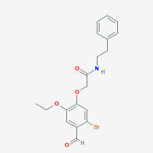 2-(5-bromo-2-ethoxy-4-formylphenoxy)-N-(2-phenylethyl)acetamideͼƬ