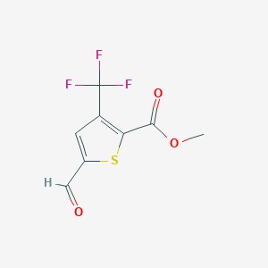 Methyl 5-Formyl-3-(Trifluoromethyl)Thiophene-2-CarboxylateͼƬ