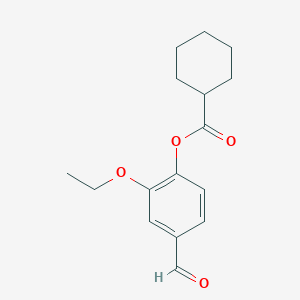 2-Ethoxy-4-formylphenyl cyclohexanecarboxylateͼƬ