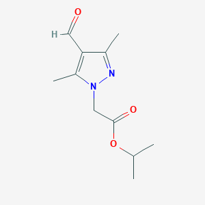 propan-2-yl 2-(4-formyl-3,5-dimethyl-1H-pyrazol-1-yl)acetateͼƬ