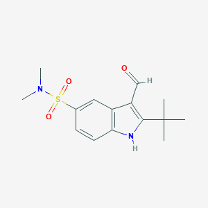 2-tert-Butyl-3-formyl-N,N-dimethyl-1H-indole-5-sulfonamideͼƬ