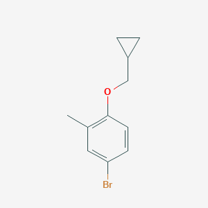 4-Bromo-1-(cyclopropylmethoxy)-2-methylbenzeneͼƬ