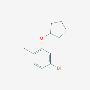 4-Bromo-2-(cyclopentyloxy)-1-methylbenzeneͼƬ