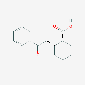 cis-2-(2-Oxo-2-phenylethyl)cyclohexane-1-carboxylic acidͼƬ