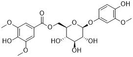 4-Hydroxy-3-methoxyphenol 1-O-(6-O-syringoyl)glucosideͼƬ