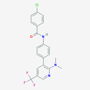 4-Chloro-N-[4-(2-dimethylamino-5-trifluoromethyl-pyridin-3-yl)-phenyl]-benzamideͼƬ