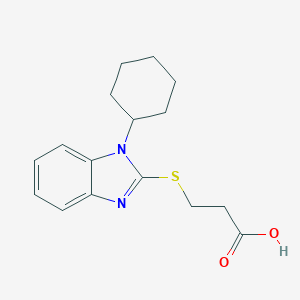 3-(1-Cyclohexyl-1H-benzoimidazol-2-ylsulfanyl)-propionic acidͼƬ