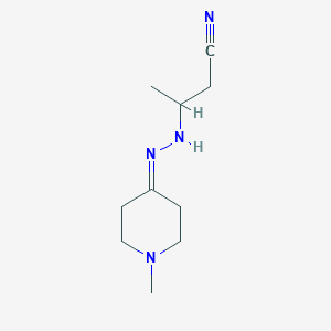 3-[2-(1-methylpiperidin-4-ylidene)hydrazin-1-yl]butanenitrileͼƬ