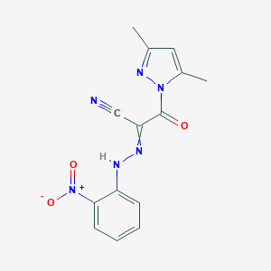 3-(3,5-Dimethyl-1H-pyrazol-1-yl)-2-[(Z)-2-(2-nitrophenyl)hydrazono]-3-oxopropanenitrileͼƬ