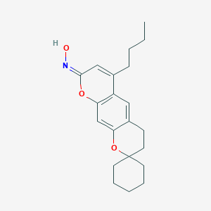 N-{6'-butyl-4',8'-dihydro-3'H-spiro[cyclohexane-1,2'-pyrano[3,2-g]chromene]-8'-ylidene}hydroxylamineͼƬ