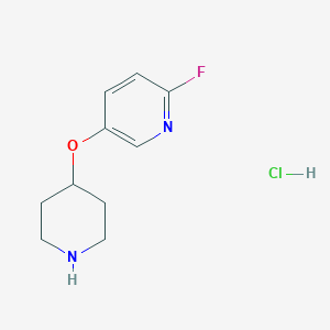 2-Fluoro-5-(piperidin-4-yloxy)pyridine HydrochlorideͼƬ