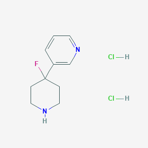 3-(4-Fluoropiperidin-4-yl)pyridine dihydrochlorideͼƬ