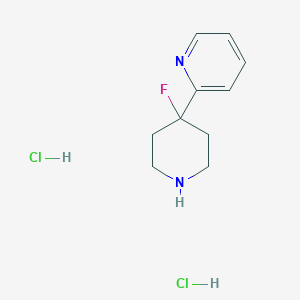 2-(4-Fluoropiperidin-4-yl)pyridine dihydrochlorideͼƬ