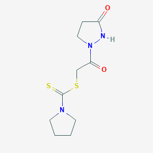 2-oxo-2-(3-oxotetrahydro-1H-pyrazol-1-yl)ethyl 1-pyrrolidinecarbodithioateͼƬ