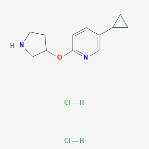 5-Cyclopropyl-2-(Pyrrolidin-3-Yloxy)Pyridine DihydrochlorideͼƬ