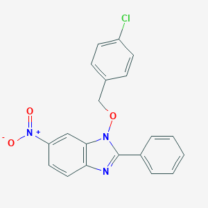 1-[(4-Chlorobenzyl)oxy]-6-nitro-2-phenyl-1H-1,3-benzimidazoleͼƬ