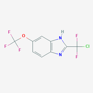 2-(Chlorodifluoromethyl)-5-(trifluoromethoxy)-1H-benzimidazoleͼƬ