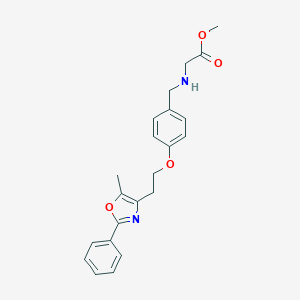 N-[[4-[2-(5-Methyl-2-phenyl-4-oxazolyl)ethoxy]phenyl]methyl]glycine Methyl EsterͼƬ