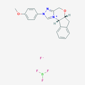 (5aR,?10bS)?-?5a,?10b-二氢-?2-?(4-?甲氧基苯基)?-4H,?6H-?茚并[2,?1-?b]?[1,?2,?4]?三唑[4,?3-?d]?[1,?4]?恶嗪四氟硼酸盐图片