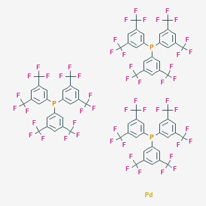 tris{tris[3,5-bis(Trifluoromethyl)phenyl]phosphine}palladiumͼƬ