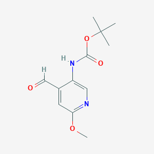 (4-Formyl-6-methoxy-pyridin-3-yl)-carbamic acid tert-butyl esterͼƬ