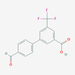 3-(4-Formylphenyl)-5-trifluoromethylbenzoic acidͼƬ