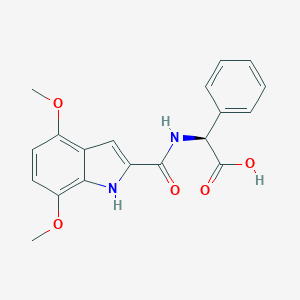 (2S)-2-[(4,7-dimethoxy-1H-indol-2-yl)formamido]-2-phenylacetic acidͼƬ