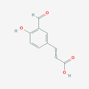 (E)-3-(3-Formyl-4-hydroxyphenyl)-2-propenoic acidͼƬ