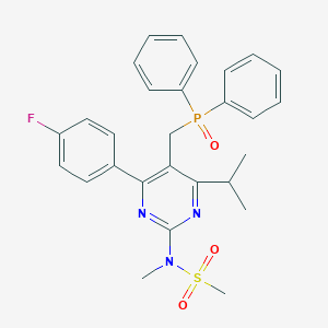 Diphenyl[4-(4-Fluorophenyl)-6-isopropyl-2-(N-methylmethylsulfonyl)amino-pyrimidin-5-yl-methyl]phosphine OxideͼƬ