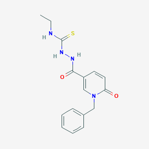 2-[(1-benzyl-6-oxo-1,6-dihydro-3-pyridinyl)carbonyl]-N-ethyl-1-hydrazinecarbothioamideͼƬ