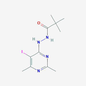 N'-(5-Iodo-2,6-dimethyl-4-pyrimidinyl)-2,2-dimethylpropanohydrazide图片