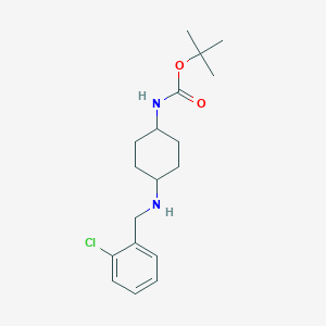 tert-Butyl(1R*,4R*)-4-(2-chlorobenzylamino)cyclohexylcarbamateͼƬ