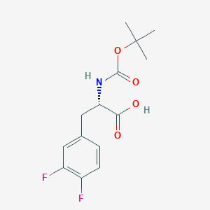 N-(叔丁氧羰基)-3,4-二氟-L-苯丙氨酸图片