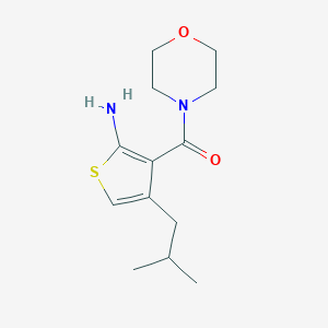 4-(2-Methylpropyl)-3-(morpholine-4-carbonyl)thiophen-2-amine图片