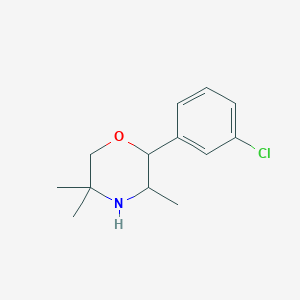 2-(3-Chlorophenyl)-3,5,5-trimethylmorpholineͼƬ